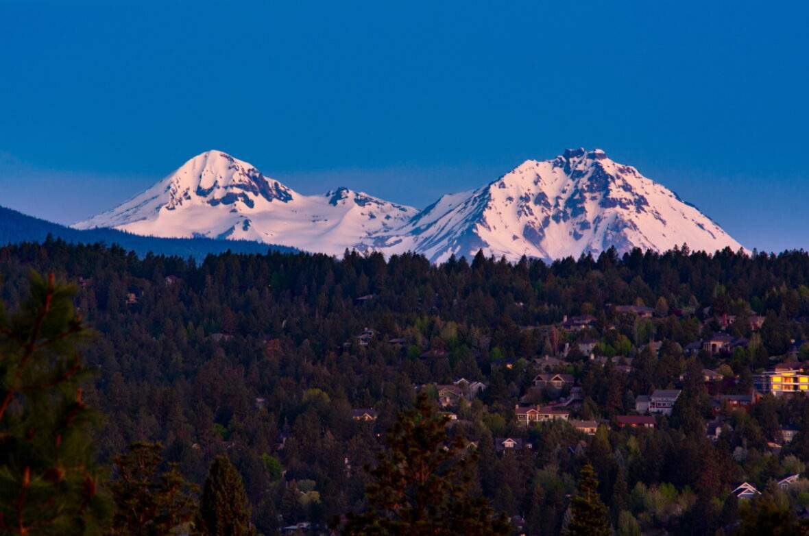 Sisters Mountains overlooking Bend Oregon